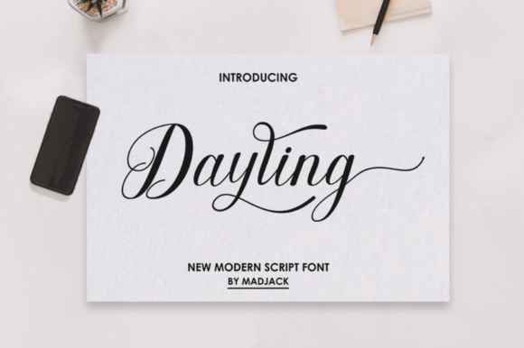 Dayling Script: Crafting Elegance with a Hand-Lettered Touch
