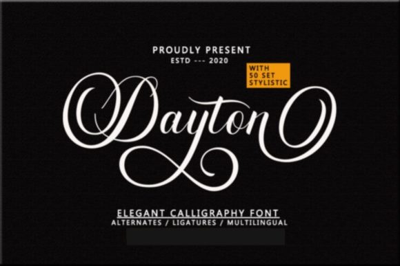 Dayton Script: The Flowing Handwritten Font for Elegant Designs