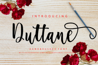 Duttane Script: A Modern Font with a Feminine, Irregular Twist