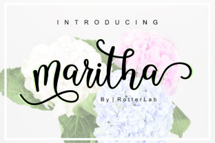 Maritha Script: A Modern Font with an Irregular Baseline