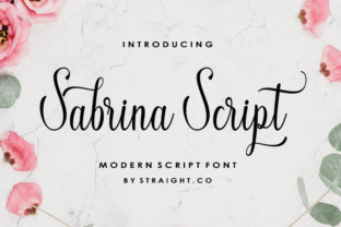 Sabrina Script: A Modern Script Font with Elegant Swashes