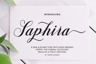 Saphira Script: A Modern Script Font for Elegant Projects