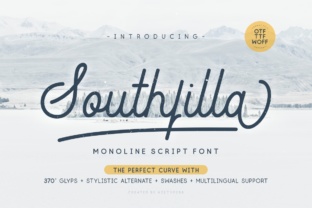 Southfilla Script: A Modern Monoline Font for Elegant Branding