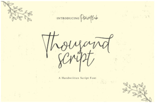 Thousand Script: Adding Handmade Elegance to Modern Design