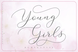 Young Girls Script: A Sweet Calligraphy Font for Modern Design